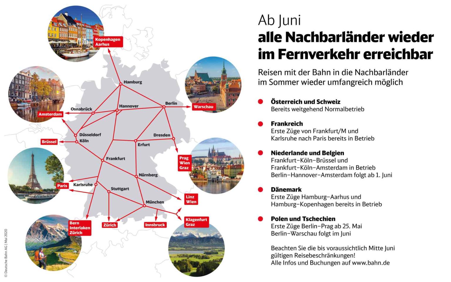 Deutsche Bahn Fahrplanangebot bereits wieder bei 95 Prozent