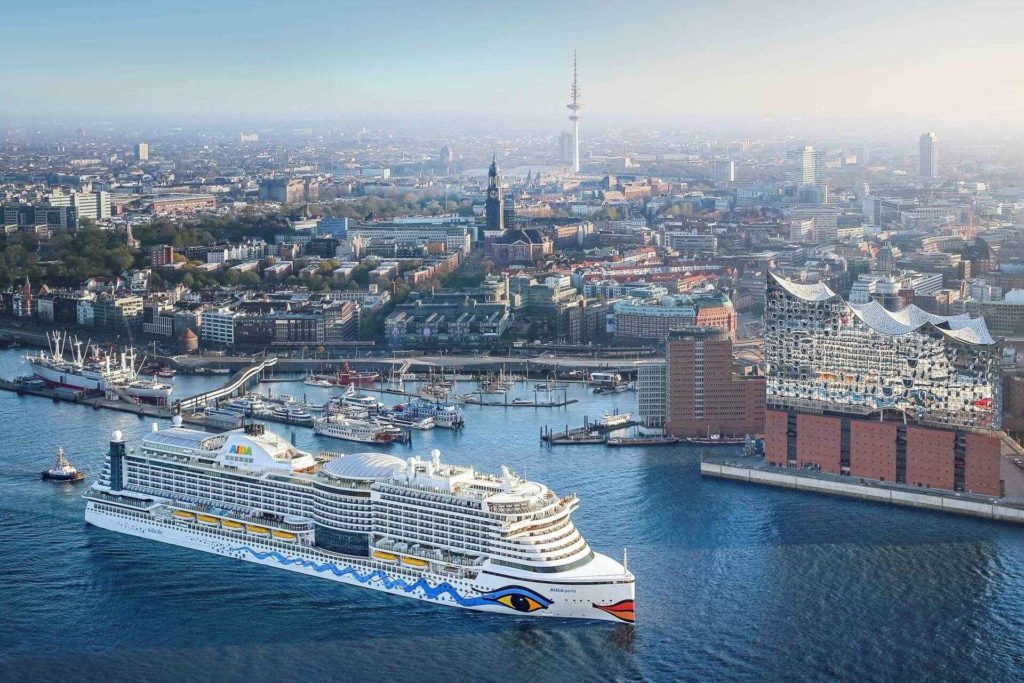 AIDAperla startet nach Corona ab Hamburg