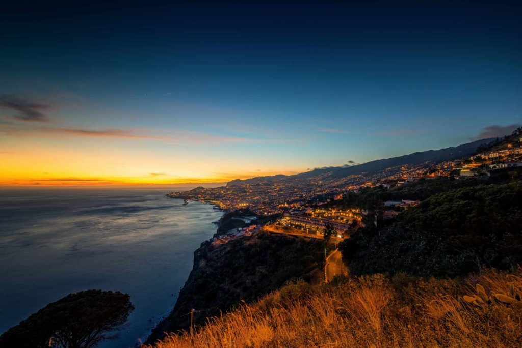 Funchal bei Sonnenuntergang