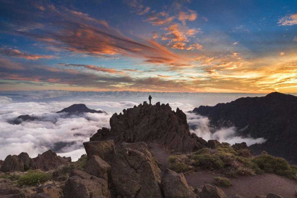 Panorama über den Wolken von La Palma