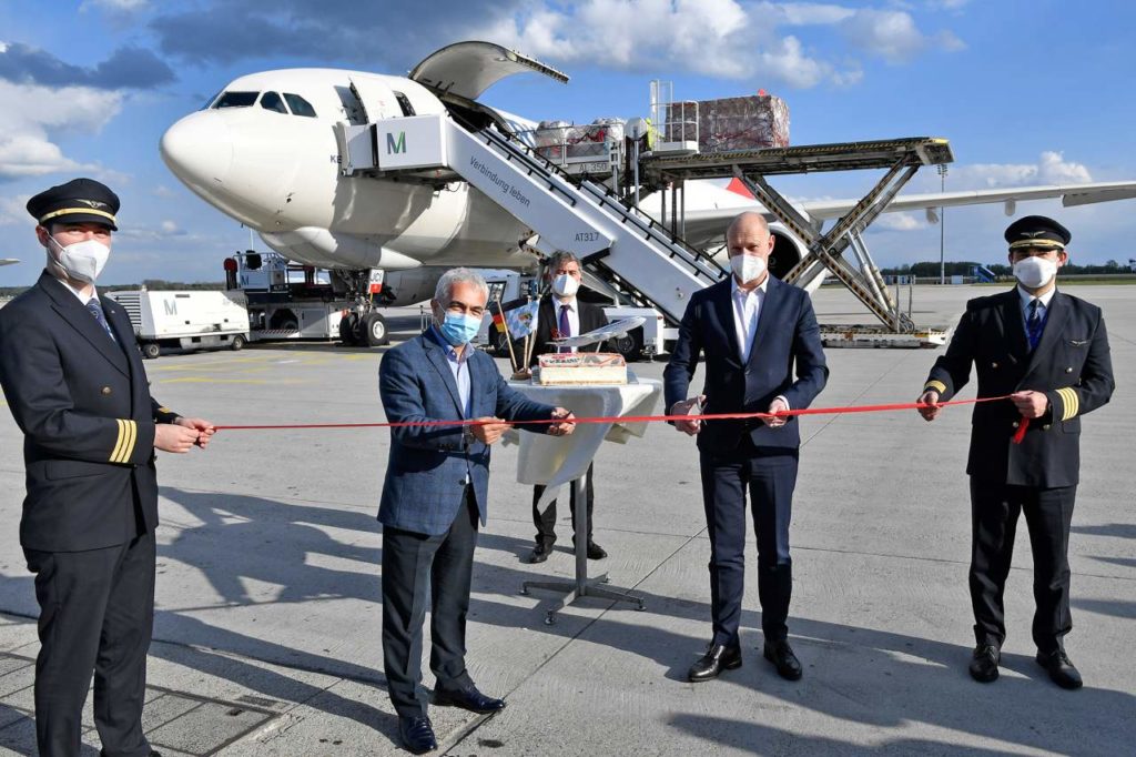 Premierenfoto Turkish Airlines Cargo Flughafen München