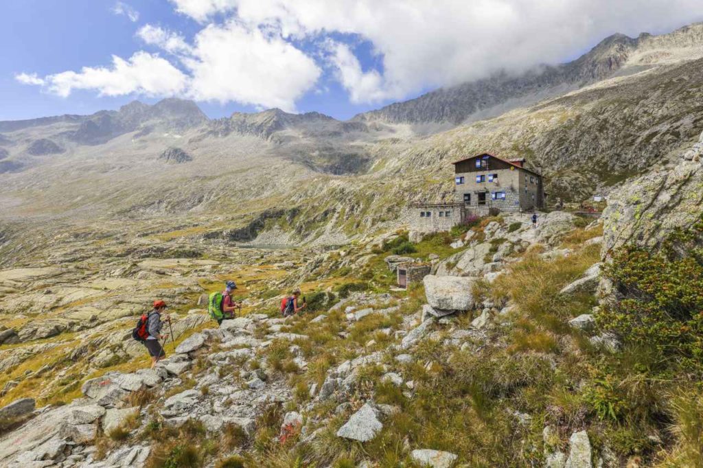 Berghütte Wanderer Trentino