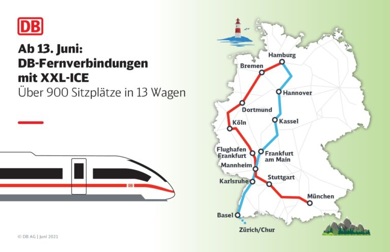 Bahn baut Angebot mit XXLICE zu den Sommerferien deutlich aus