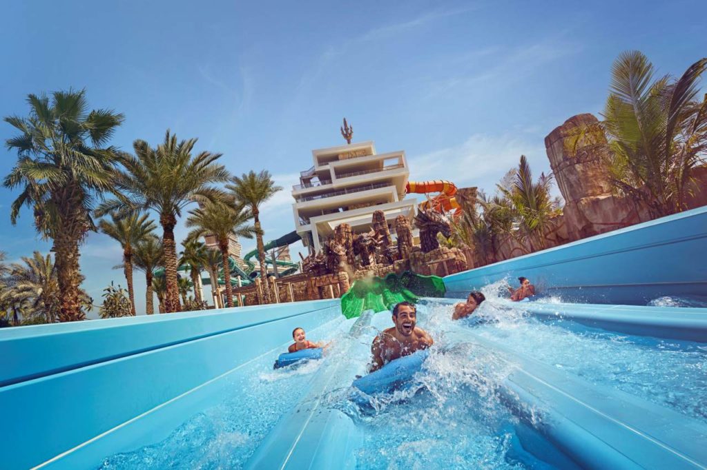 Rutschvergnügen im Aquaventure Wasserpark Dubai