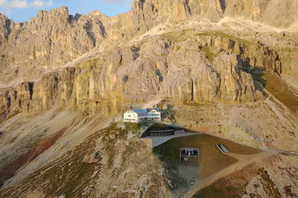 Unsichtbare Bergstation Rosengarten