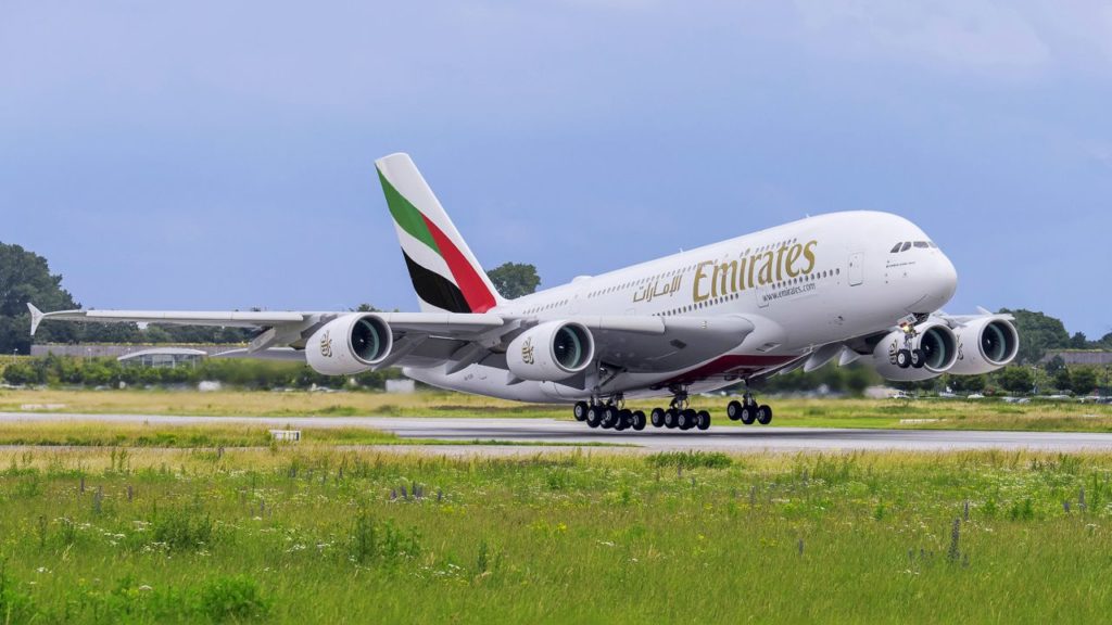 Emirates A380 Johannesburg