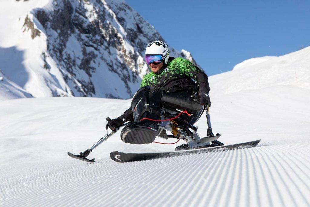 Murat Pelit Skifahren mit Handicap in Airolo