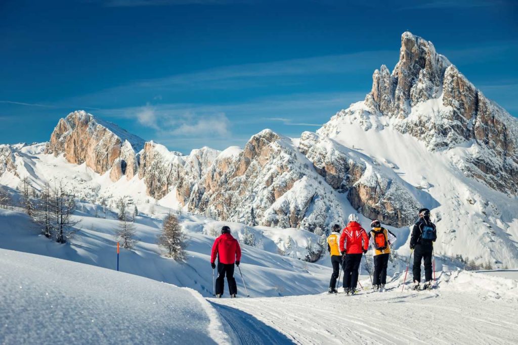 Piste im Skigebiet Cinque Torri