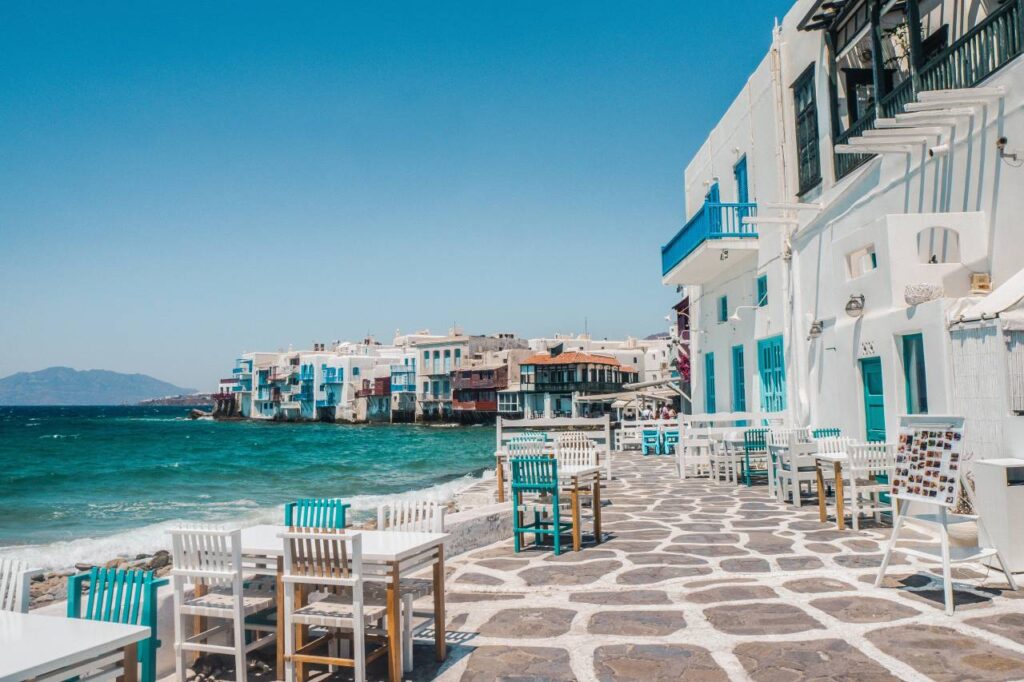 Mykonos Restaurant Promenade am Wasser