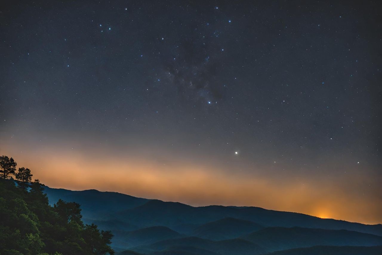 Sternenhimmel über dem Roan Mountain