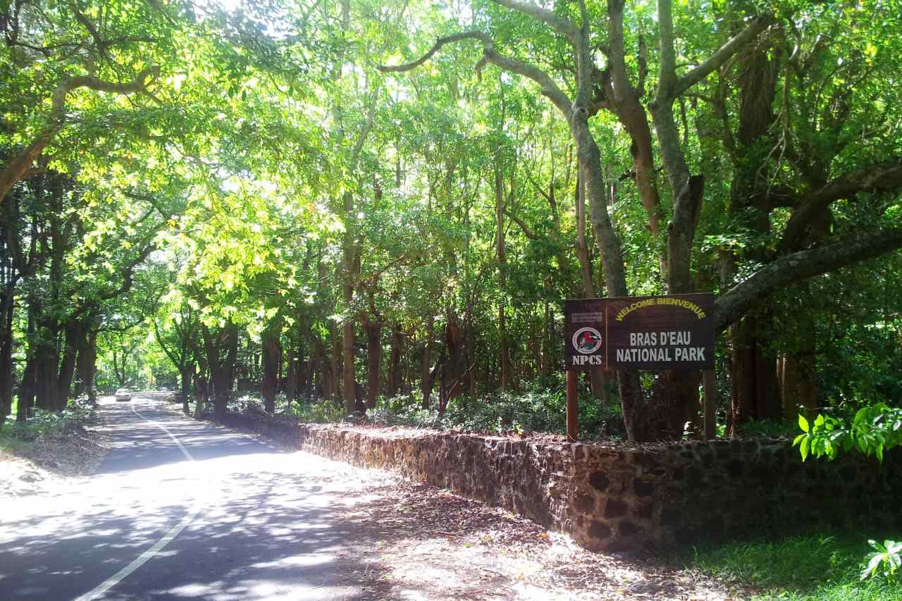 Bras d'Eau Nationalpark Mauritius Eingang