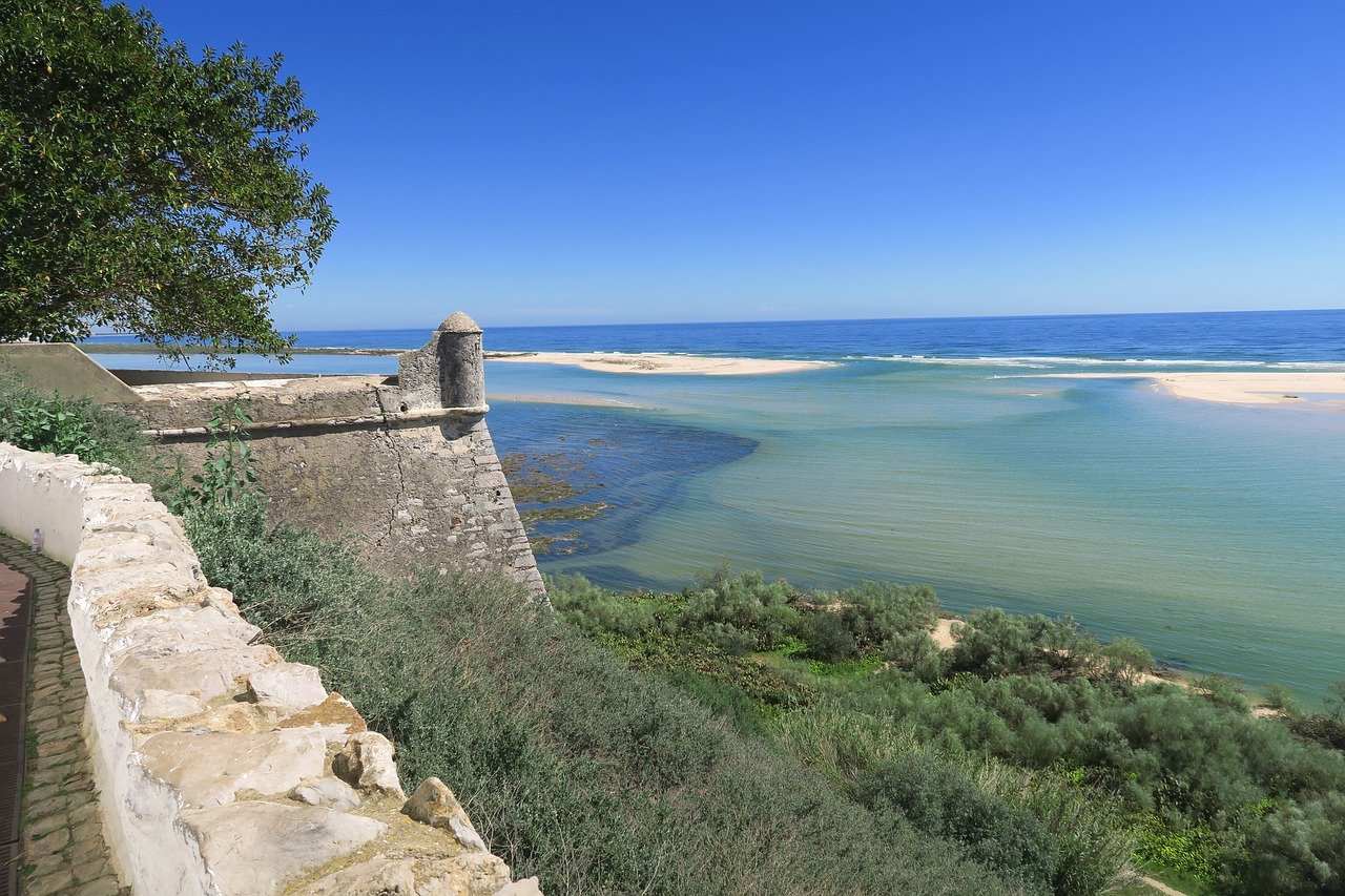 Burg von Cacela Velha Blick Ria Formosa