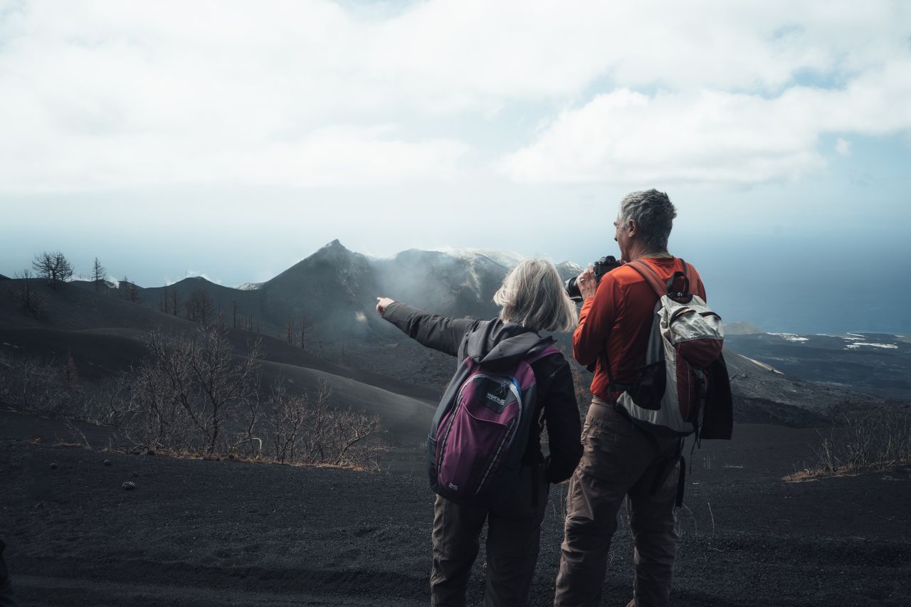 Lava und Aschegebiet Cumbre Vieja