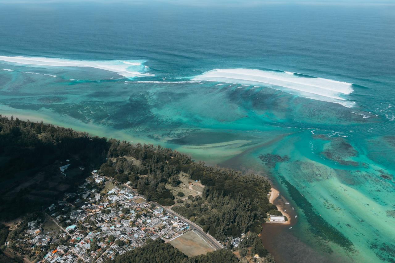 Bel Ombre Korallenriff vor der Küste