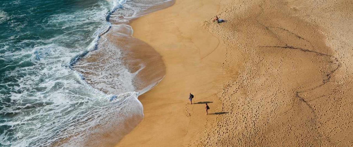 Algarve goldfarbener Strand