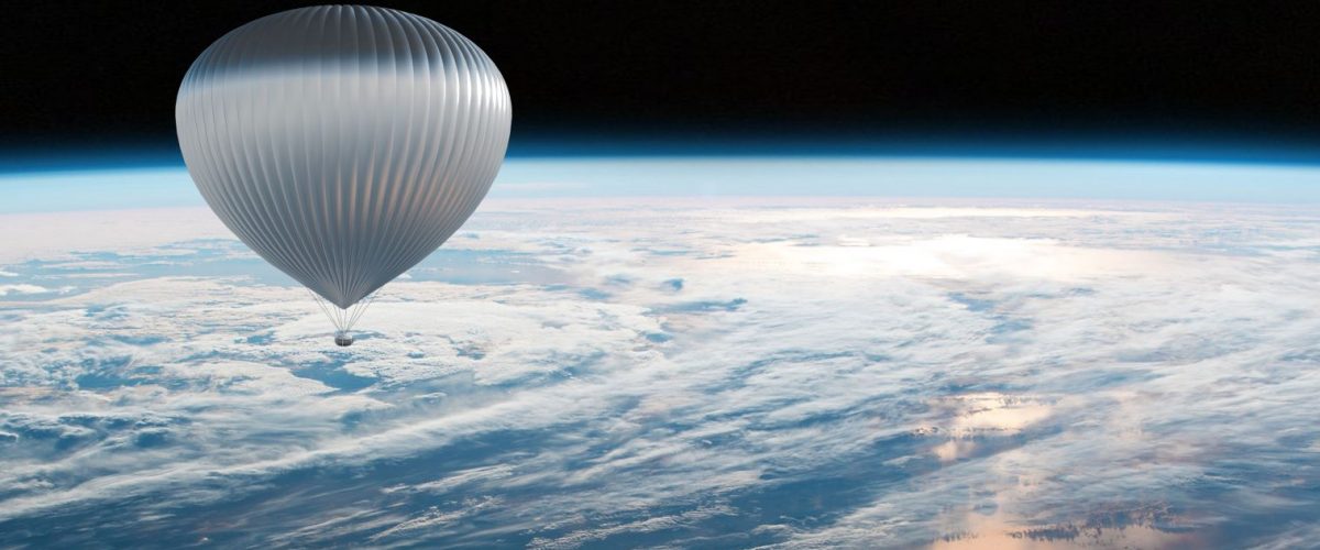 Ballonflug an den Rand des Weltraums