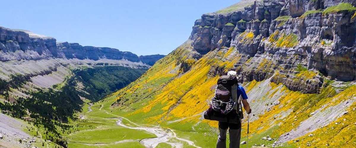 Blick in das Tal von Ordesa in den Pyrenäen