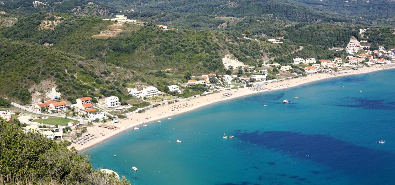 Bucht von Agios Georgios Pagi auf Korfu