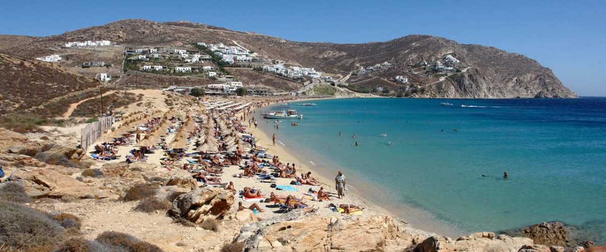 Elia Beach Mykonos Strand und Bucht