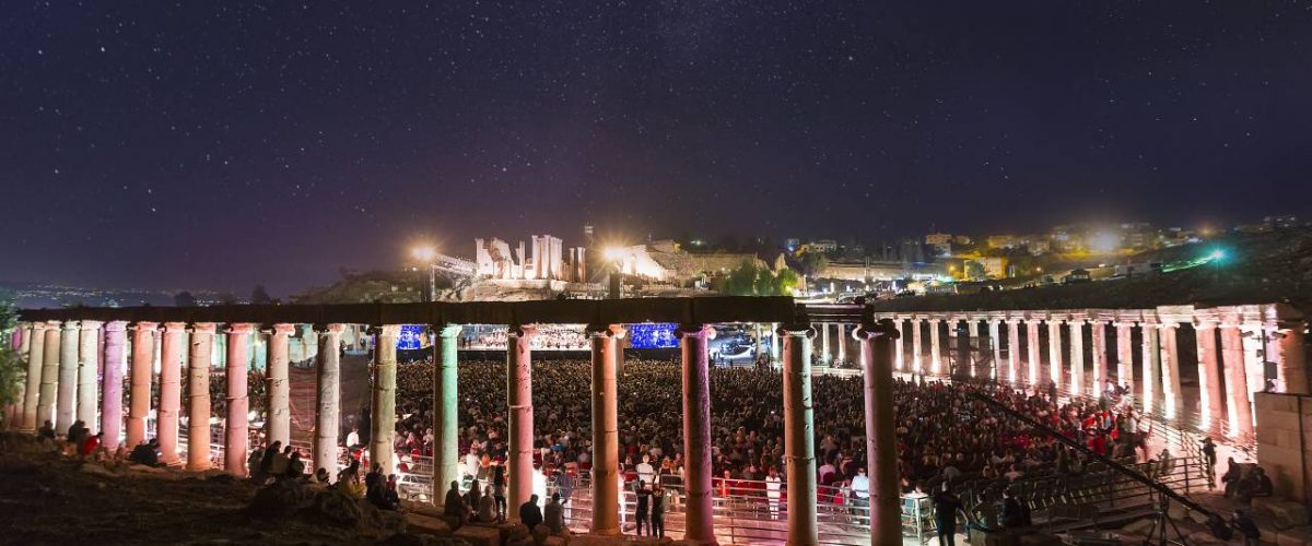 Jerash antikes Theater Konzertbühne