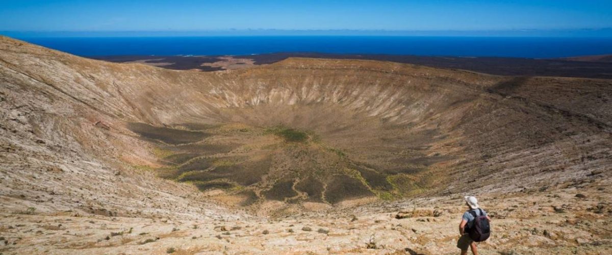 Krater der Caldera Blanca Lanzarote