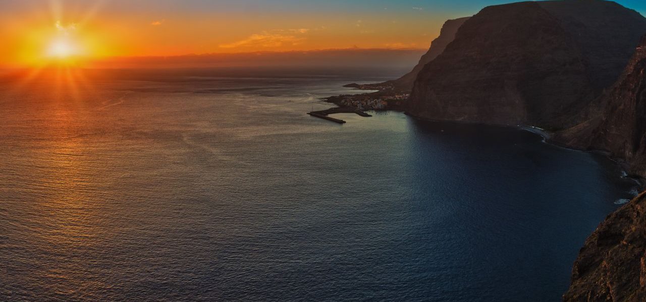 Playa de Valle Gran Rey Sonnenuntergang