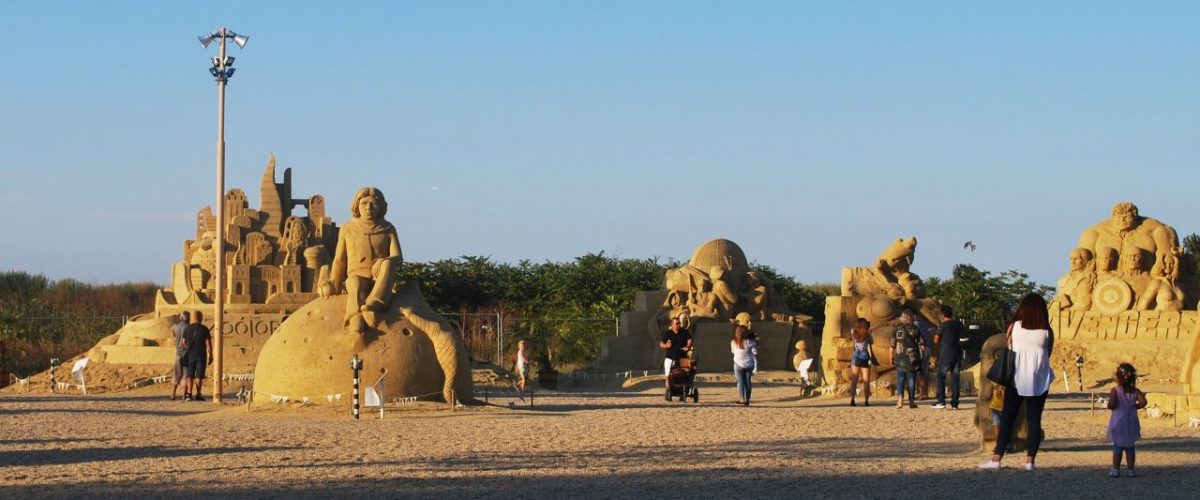 Sandskulpturen Strand Burgas