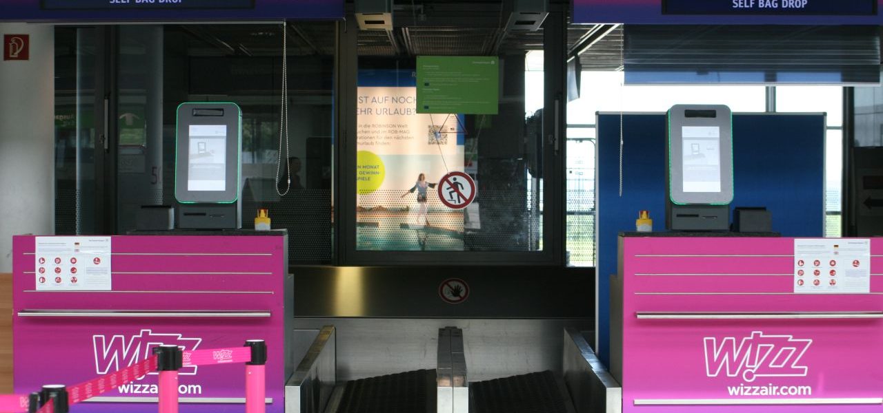 Self Bag Drop-Automaten Flughafen Dortmund