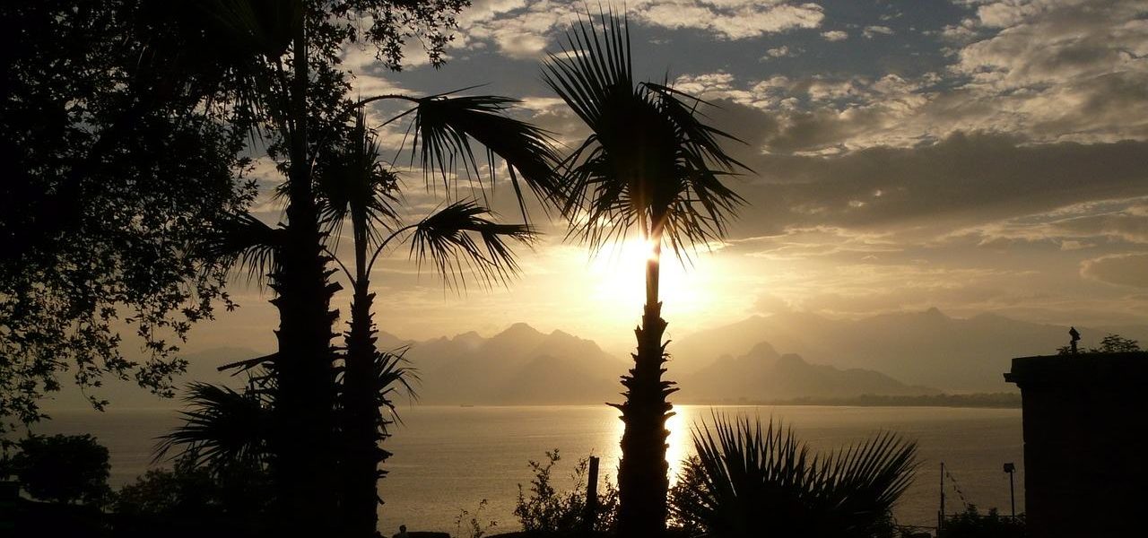 Sonnenuntergang Gegenlicht Türkische Riviera