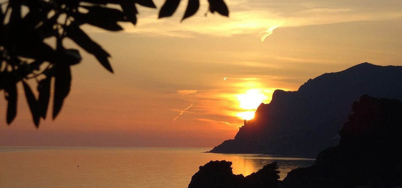 Sonnenuntergang vor Korfu