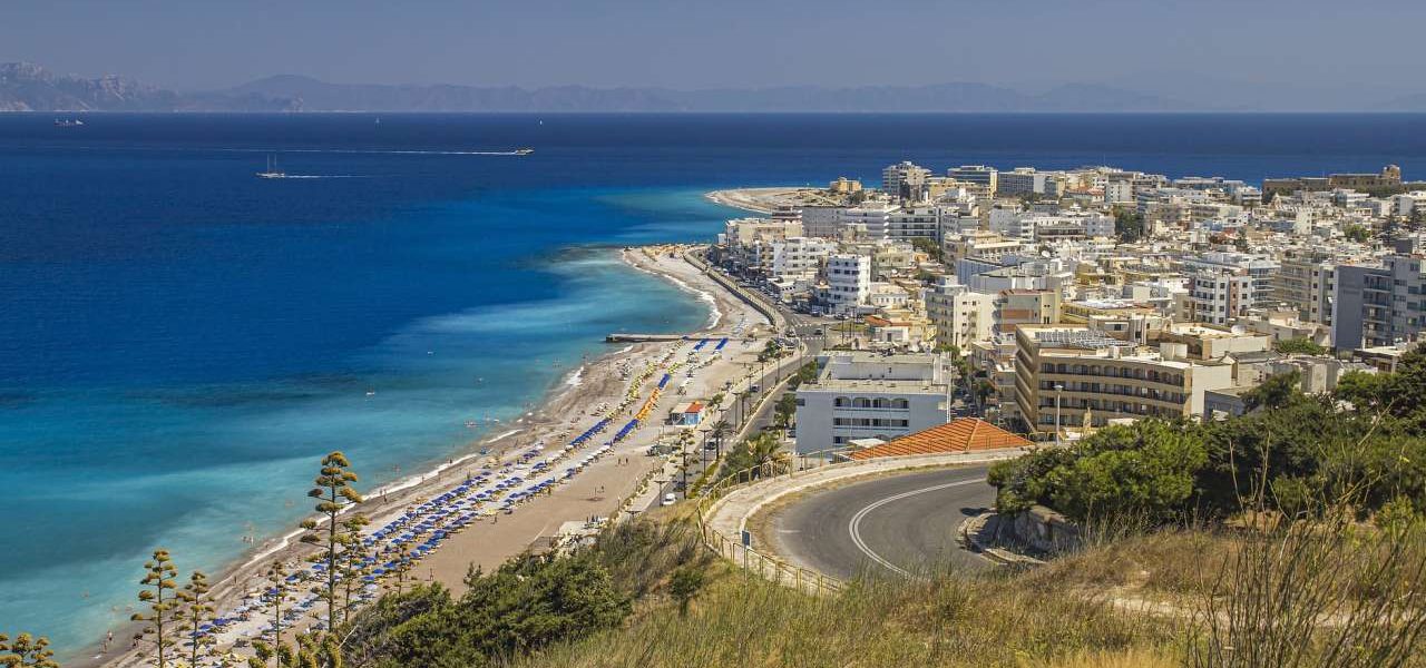 Strand westlich von Rhodos-Stadt