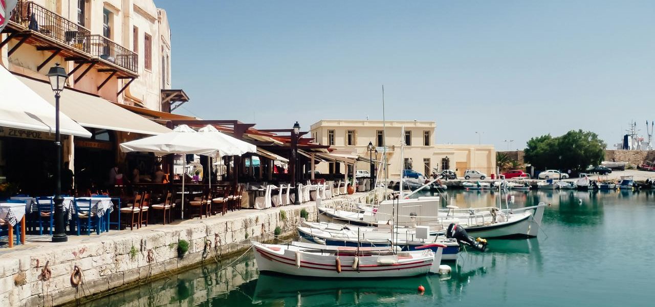 Tavernen am Hafen von Rethymnon