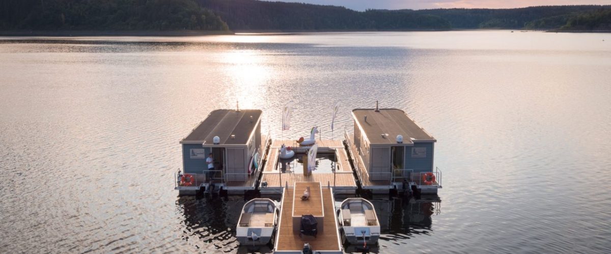 Wasserunterkunft TreibHouse auf dem Thüringer Meer