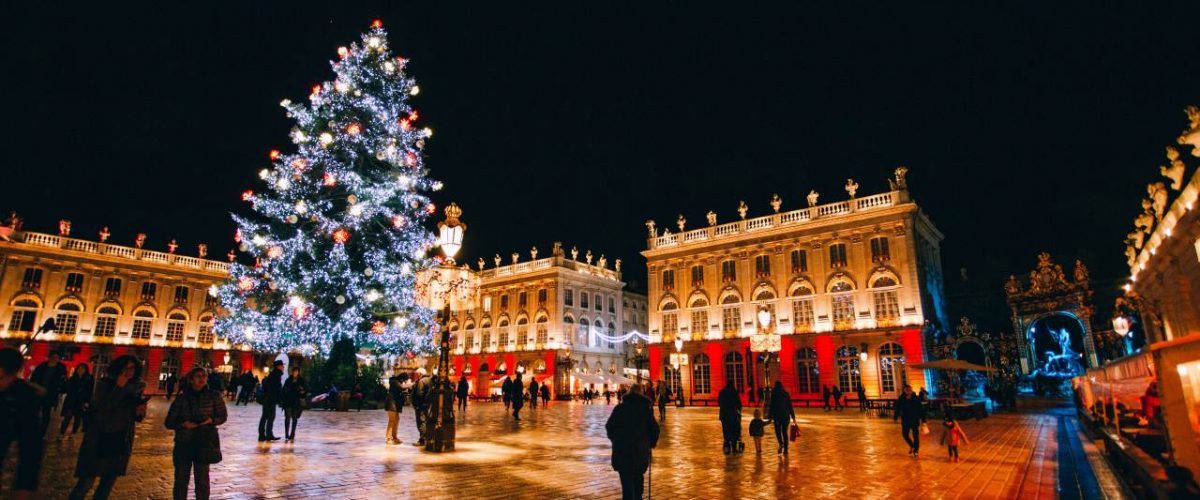 Weihnachtsstimmung auf der Place Stanislas in Nancy